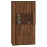 Credenza Rovere Marrone in Legno Multistrato