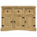 Credenza Corona 115x43x79,5 cm Legno Massello di Pino Messicano