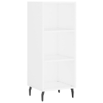 Credenza 34,5x32,5x180 cm in Legno Multistrato Bianco Lucido