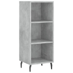 Credenza Grigio Cemento 34,5x32,5x180 cm in Legno Multistrato