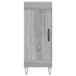 Credenza Grigio Sonoma 34,5x34x180 cm in Legno Multistrato