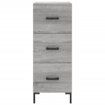 Credenza Grigio Sonoma 34,5x34x180 cm in Legno Multistrato