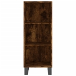 Credenza Rovere Fumo 34,5x34x180 cm in Legno Multistrato