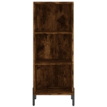 Credenza Rovere Fumo 34,5x34x180 cm in Legno Multistrato