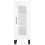 Credenza 34,5x34x180 cm in Legno Multistrato Bianco Lucido