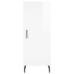 Credenza 34,5x34x180 cm in Legno Multistrato Bianco Lucido