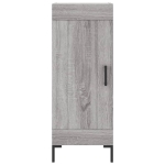 Credenza Grigio Sonoma 34,5x34x180 cm in Legno Multistrato