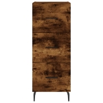 Credenza Rovere Fumo 34,5x34x180 cm in Legno Multistrato