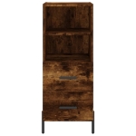 Credenza Rovere Fumo 34,5x34x180 cm in Legno Multistrato