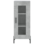 Credenza Grigio Cemento 34,5x34x180 cm in Legno Multistrato