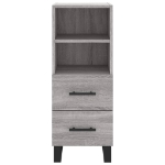 Credenza Grigio Sonoma 34,5x34x180 cm in Legno Multistrato