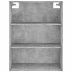 Credenza Grigio Cemento 69,5x34x180 cm in Legno Multistrato