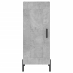 Credenza Grigio Cemento 34,5x34x180 cm in Legno Multistrato