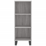 Credenza Grigio Sonoma 34,5x34x180 cm in Legno Multistrato