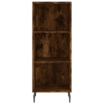 Credenza Rovere Fumo 34,5x34x180 cm in Legno Multistrato