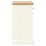 Credenza Cassetti VIGO 113x40x75 cm Legno Massello Pino Bianco