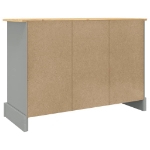 Credenza Corona Grigia 112x43x78 cm in Legno di Pino Messicano