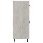 Credenza Grigio Cemento 69,5x34x90 cm in Legno Multistrato