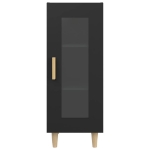 Credenza Nero 34,5x34x90 cm in Legno Multistrato