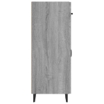 Credenza Grigio Sonoma 69,5x34x90 cm in Legno Multistrato