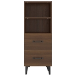 Credenza Rovere Marrone 34,5x34x90 cm in Legno Multistrato