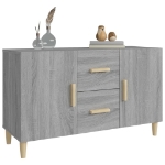 Credenza Grigio Sonoma 100x36x60 cm in Legno Multistrato