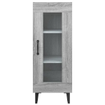 Credenza Grigio Sonoma 34,5x34x90 cm in Legno Multistrato