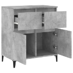 Credenza Grigio Cemento 60x35x70 cm in Legno Multistrato