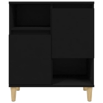 Credenza Nero 60x35x70 cm in Legno Multistrato