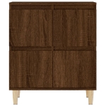 Credenza Rovere Marrone 60x35x70 cm in Legno Multistrato