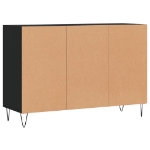 Credenza Nera 103,5x35x70 cm in Legno Multistrato