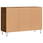 Credenza Rovere Marrone 103,5x35x70 cm in Legno Multistrato