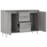 Credenza Grigio Sonoma 104x35x70 cm in Legno Multistrato