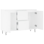 Credenza Bianca 104x35x70 cm in Legno Multistrato