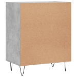 Credenza Grigio Cemento 57x35x70 cm in Legno Multistrato