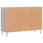 Credenza Grigio Sonoma 103,5x35x70 cm in Legno Ingegnerizzato