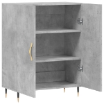 Credenza Grigio Cemento 69,5x34x90 cm in Legno Multistrato