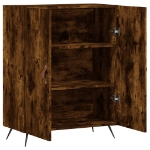 Credenza Rovere Fumo 69,5x34x90 cm in Legno Multistrato