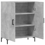 Credenza Grigio Cemento 69,5x34x90 cm in Legno Multistrato