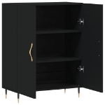 Credenza Nera 69,5x34x90 cm in Legno Multistrato