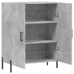 Credenza Grigio Cemento 69,5x34x90 cm in Legno Multistrato