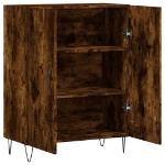 Credenza Rovere Fumo 69,5x34x90 cm in Legno Multistrato