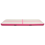 Tappetino Ginnastica Gonfiabile con Pompa 300x100x15cm PVC Rosa