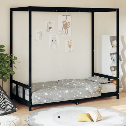 Letto per bambini DREAMY 90 x 190 grigio e naturale