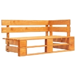 Set Divani in Pallet con Cuscini 4 pz in Pino Impregnato Miele