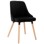 323058 Dining Chairs 2 pcs Black Velvet