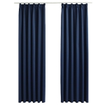 Tende Oscuranti con Ganci 2 pz Blue 140x175 cm