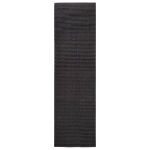 Tappeto in Sisal Naturale 100x350 cm Nero