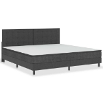 Letto a Molle Grigio Scuro in Tessuto 200x200 cm