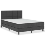 Letto a Molle Grigio Scuro in Tessuto 180x200 cm